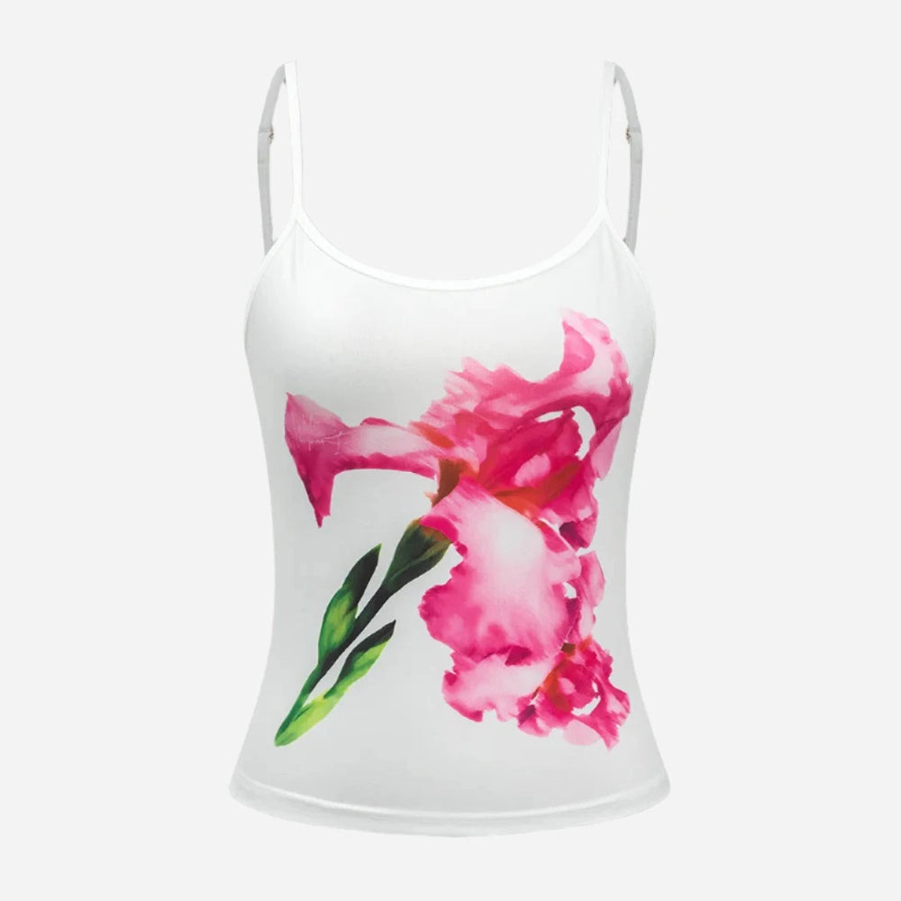 floral print cami top