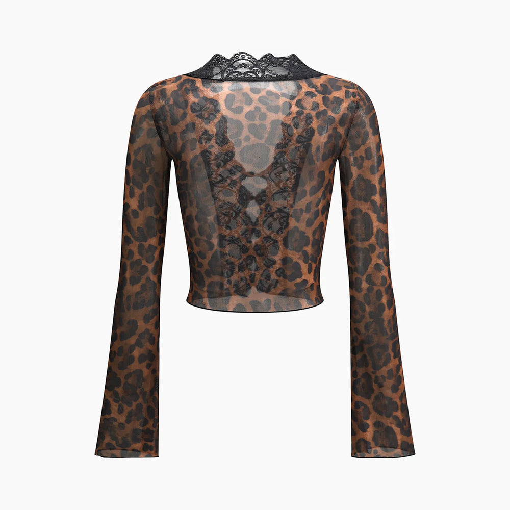 
                      
                        Noir Lace Leopard Mesh Top
                      
                    