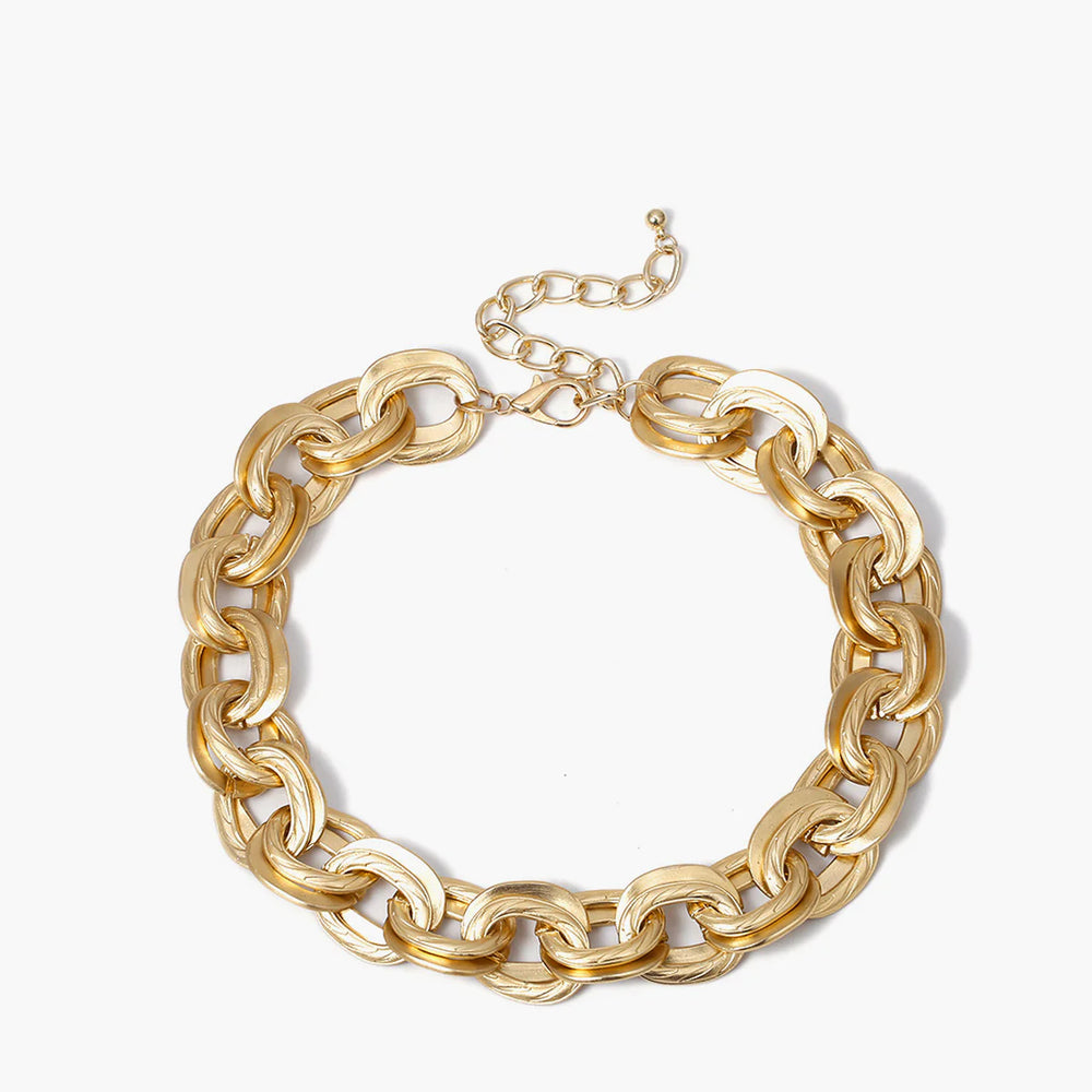 Thick Golden Link Necklace