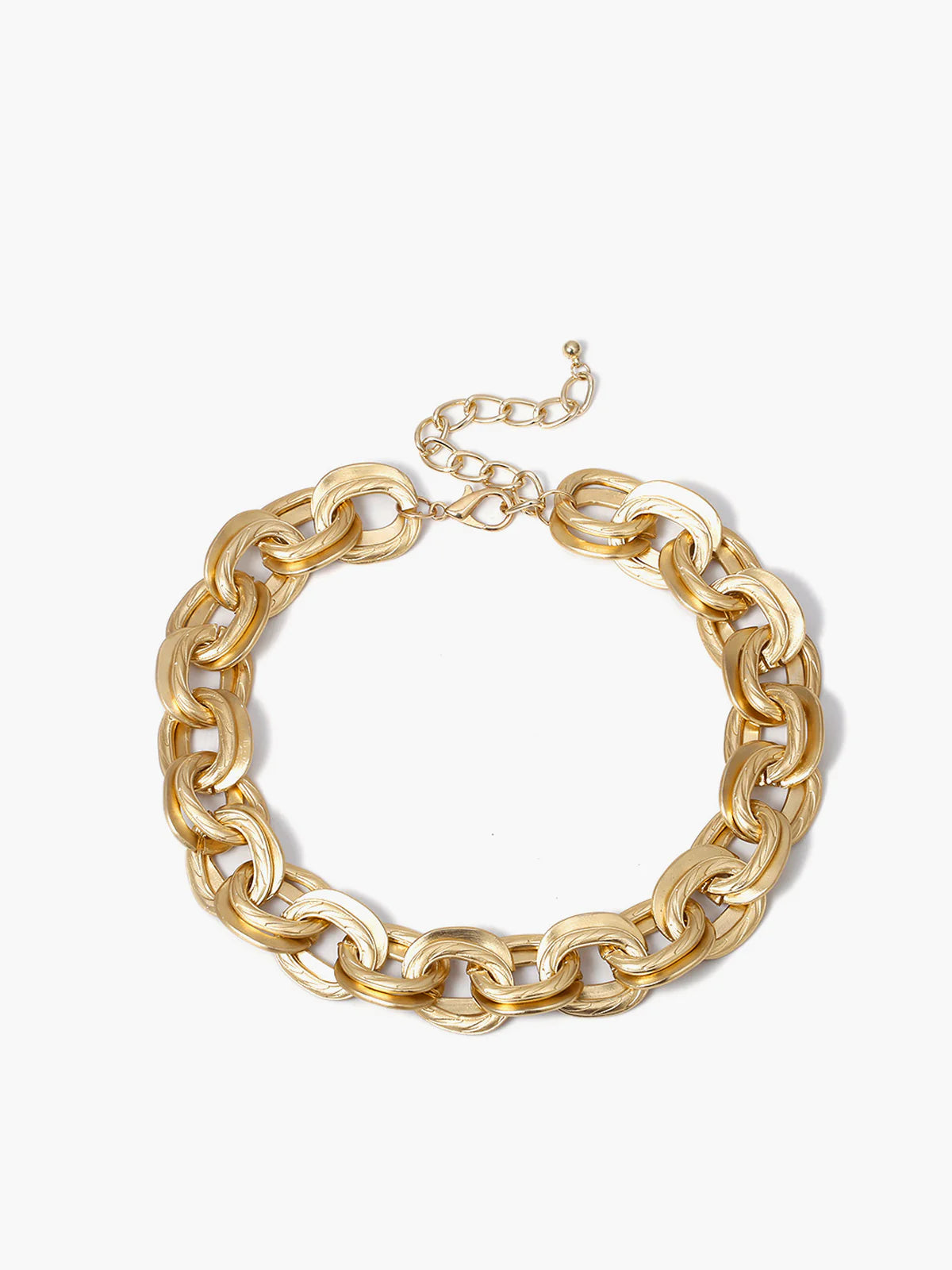 Thick Golden Link Necklace