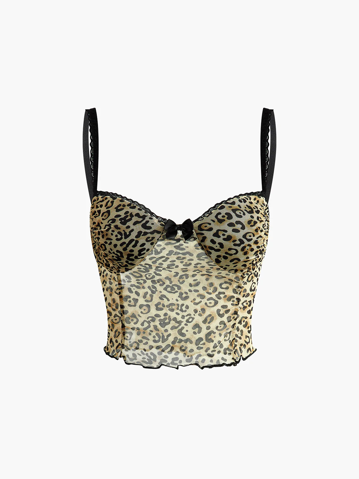 Feline Elegance Sheer Cami