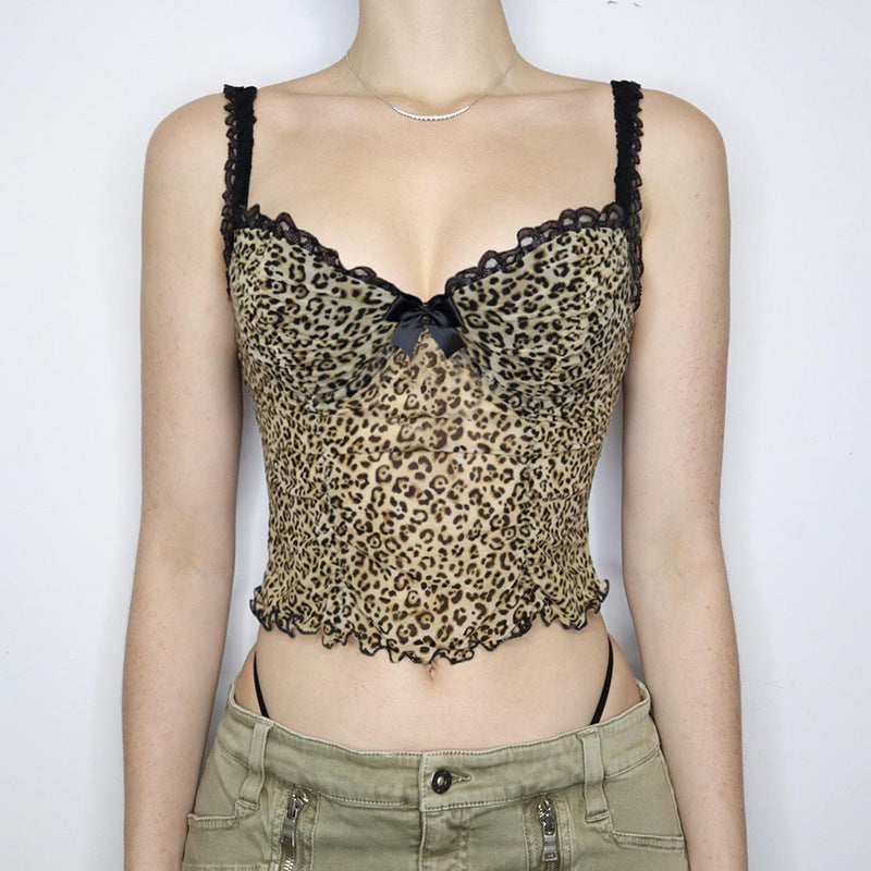 Feline Elegance Sheer Cami