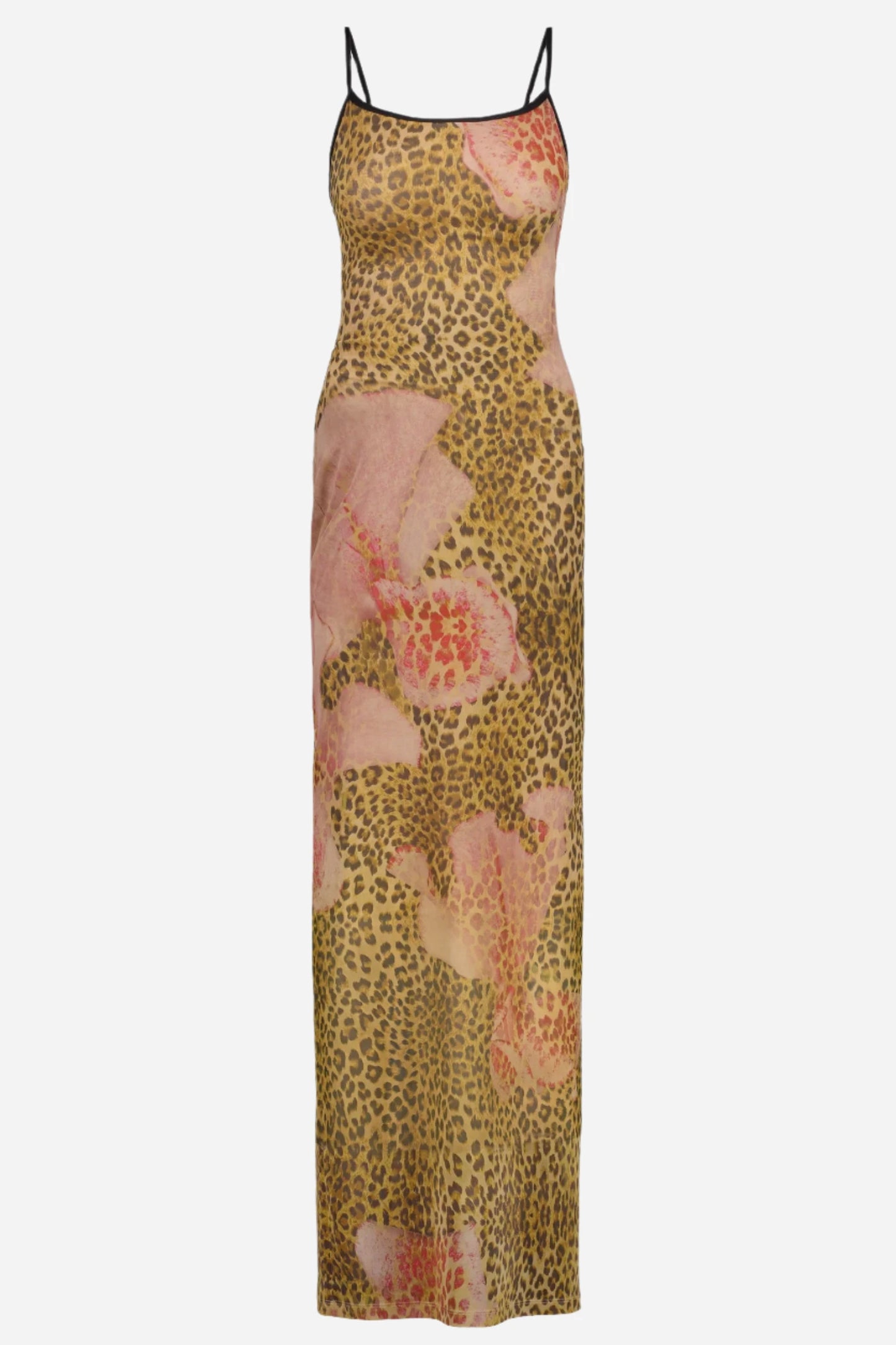 Leopard Lily Mesh Slip Dress