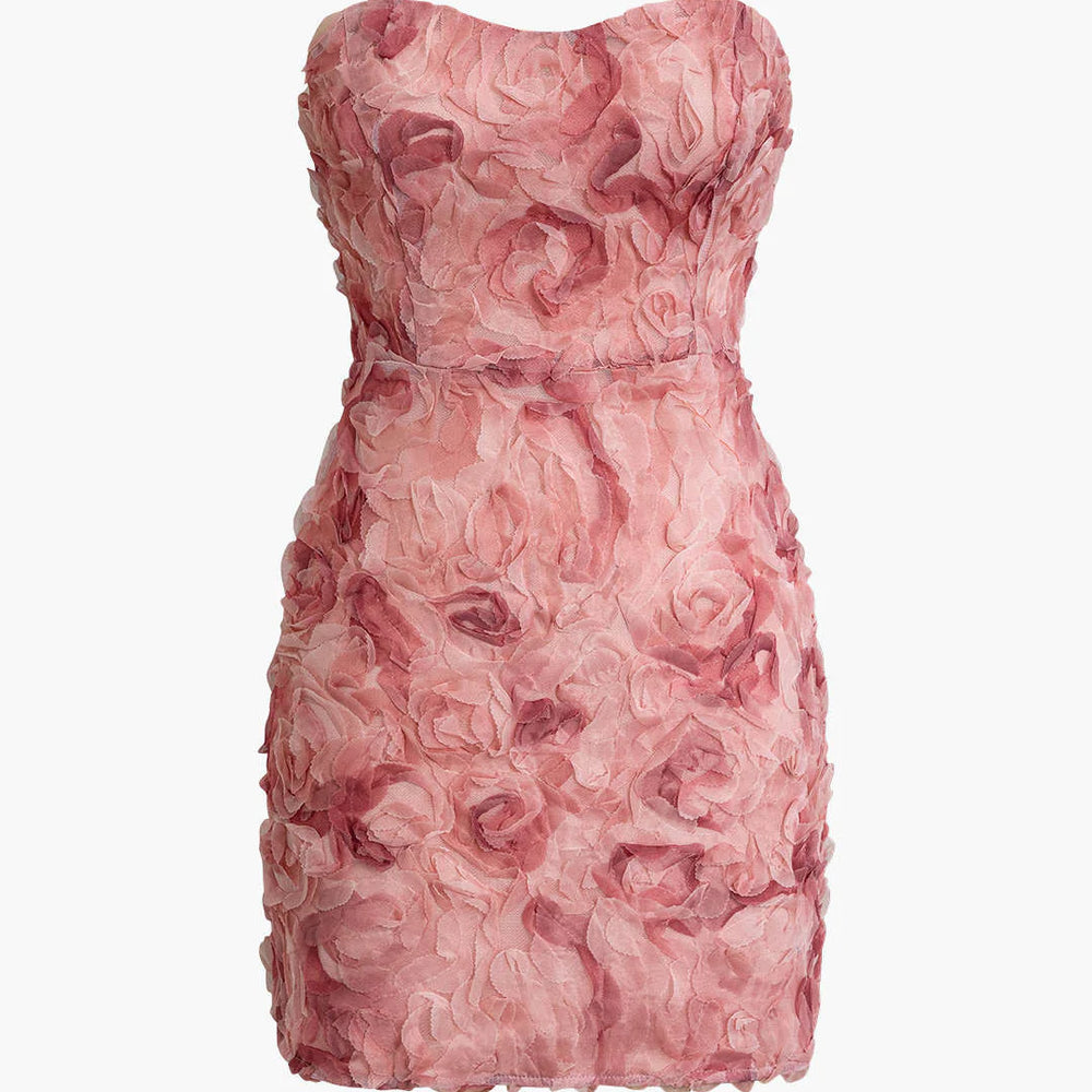 Elinda Rose Strapless dress